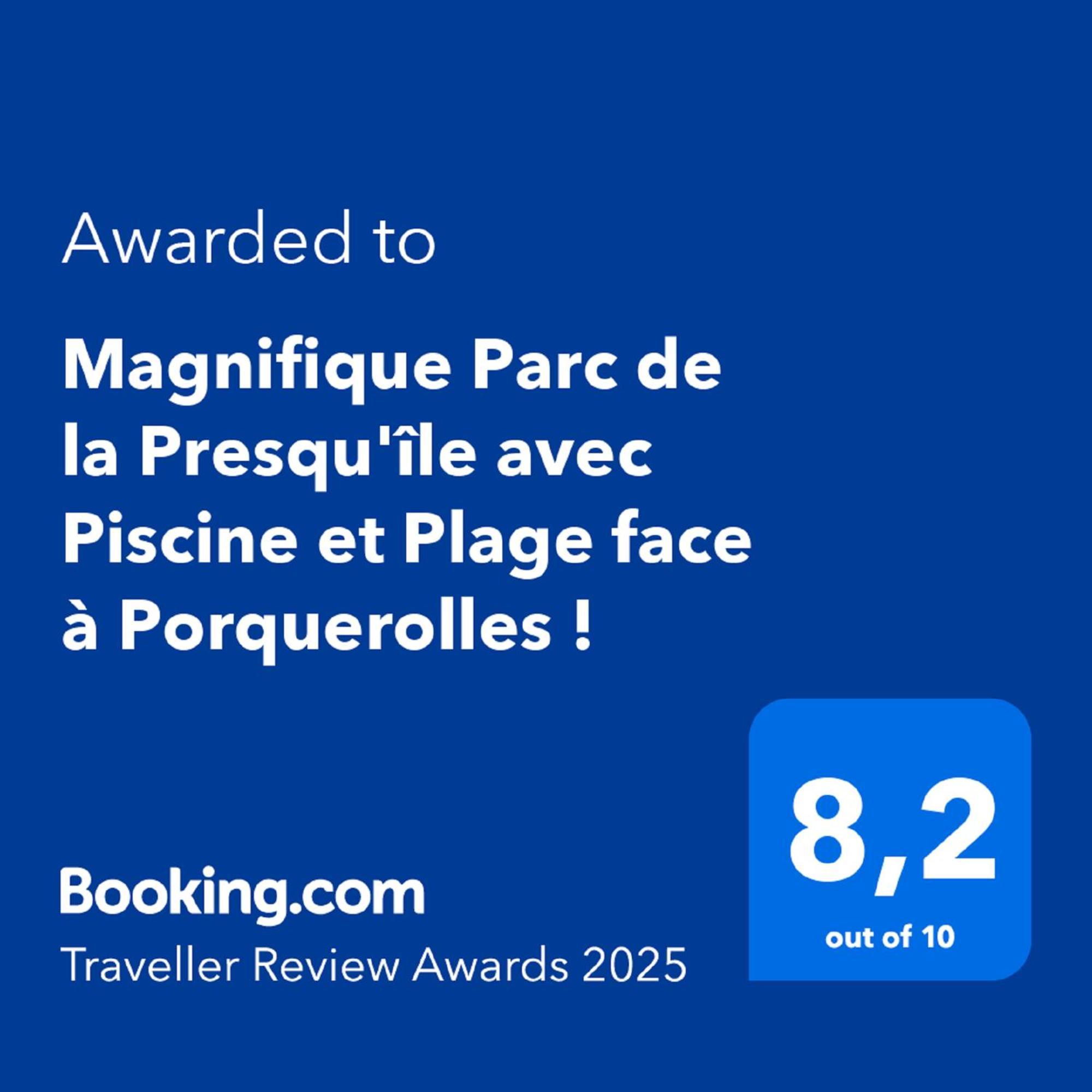 Magnifique Parc De La Presqu'Ile Avec Piscine Et Plage Face A Porquerolles ! Hyères Dış mekan fotoğraf